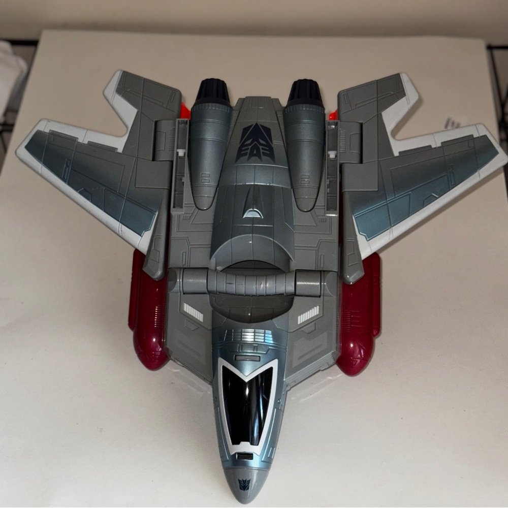 Transformers Starscream Nerf Jet Airplane Kids Toy Moveable Parts 18" x 20"